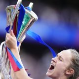 Le trophée récompensant les lauréates de la Ligue des champions a été volée à Lisbonne, mais retrouvé par la police KEYSTONE/AP/JOSE BRETON